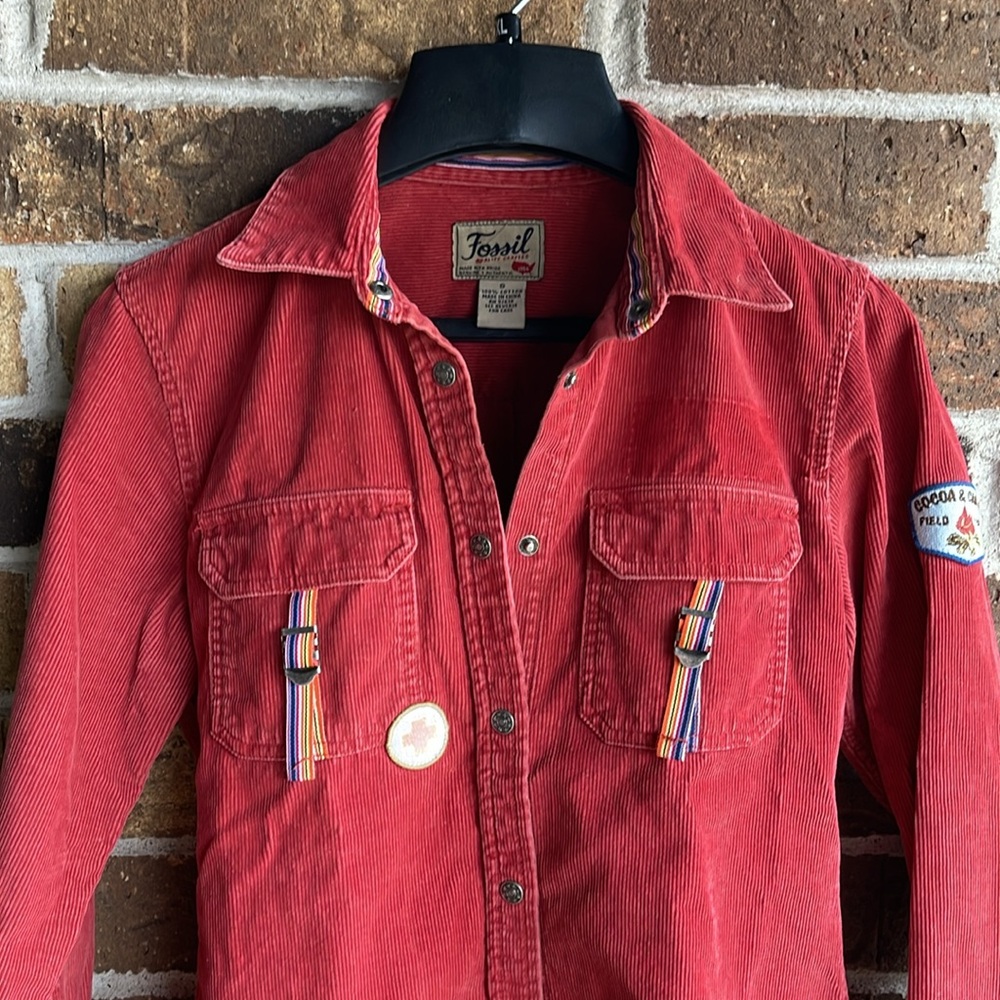FOSSIL Velvet Patched short - Picture 1 of 10